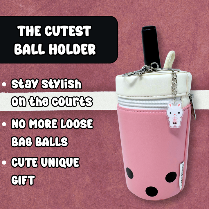 Strawberry Milk Tea Boba Pickleball Holder *PRE-ORDER*